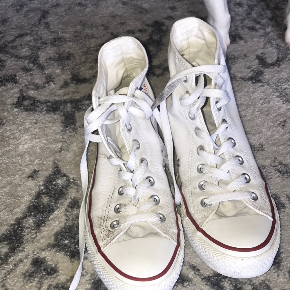 White Hightop Converse